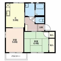 フォーレス東条Ｂ棟の物件間取画像